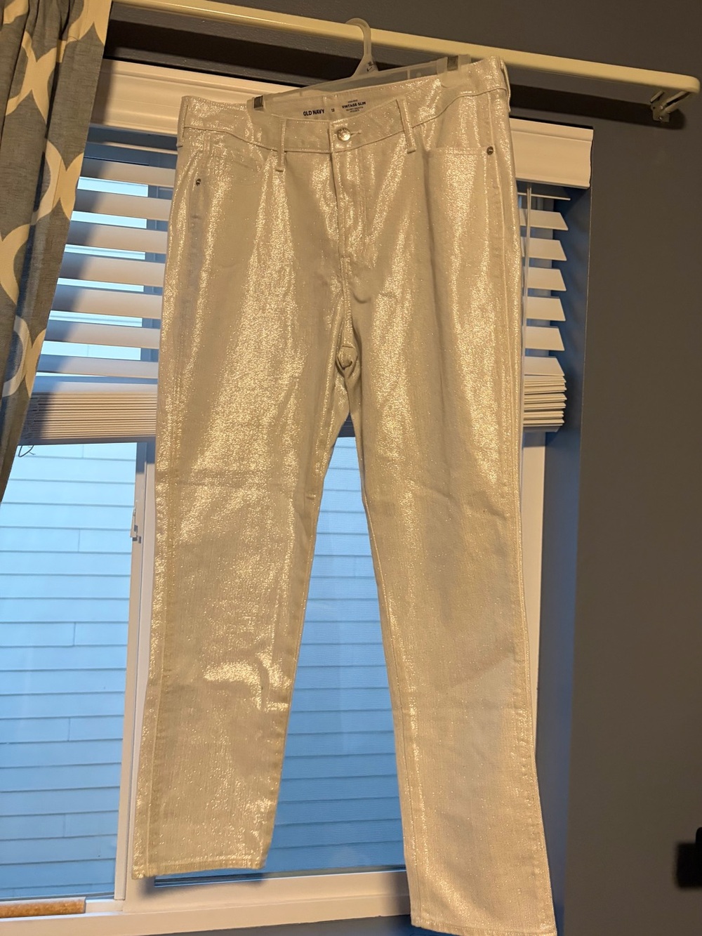 Silver Shimmer Jeans - women’s